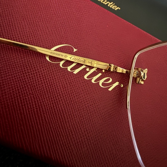 Cartier Gold Frame Glasses - Picture 4 of 10